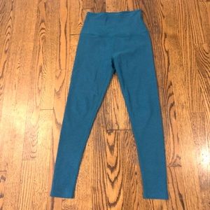 Beyond Yoga Teal High Waisted Spacedye Leggings XS